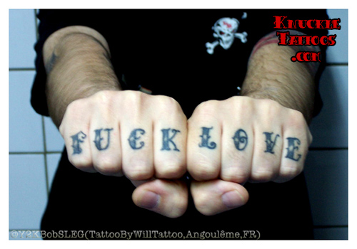 Fuck Love Tatoos 7