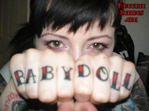 I've looked through 21 pages of knuckle tattoos, and this is absolutely 